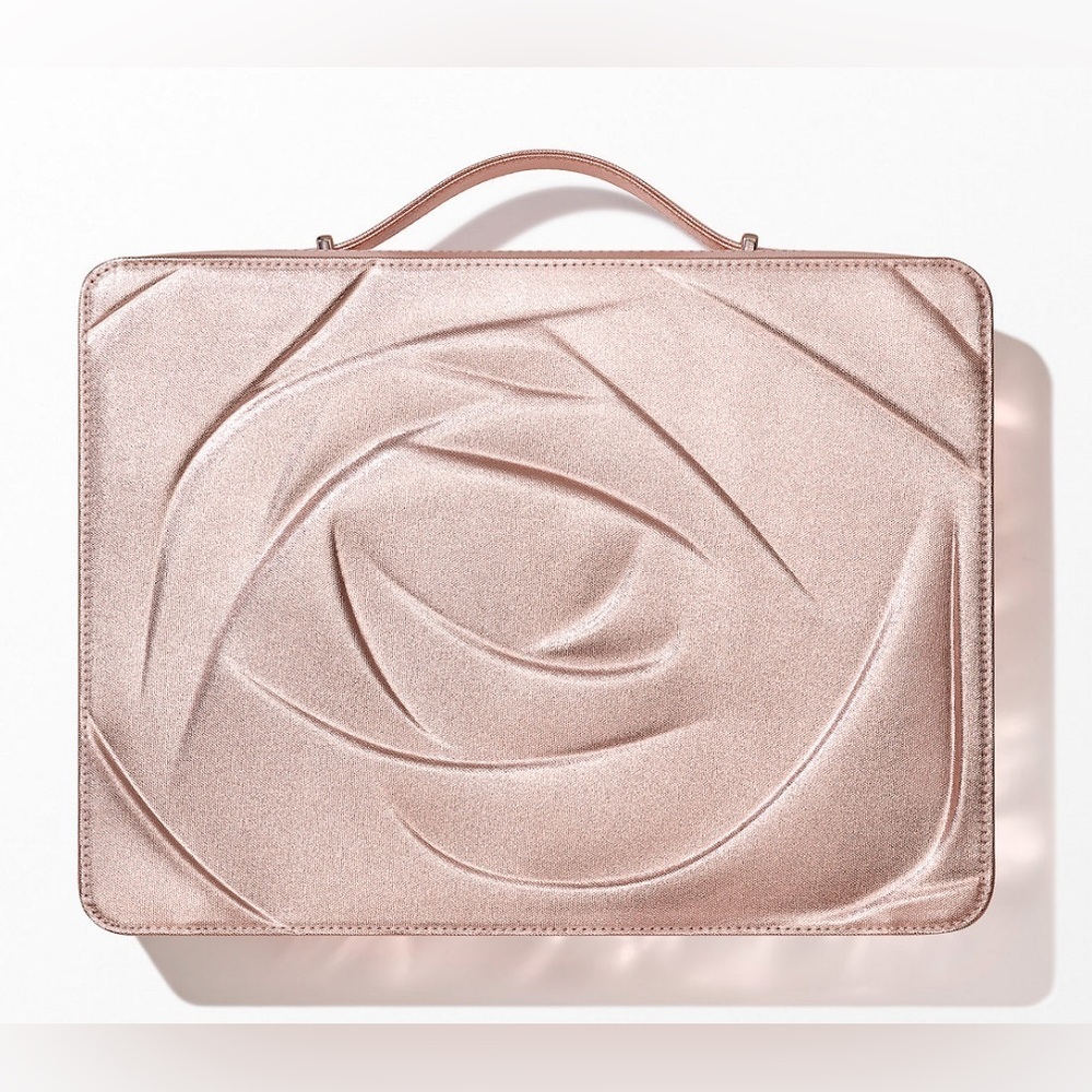 Lancome Rose Gold Metallic Makeup Case 🌷🥇- Luxury Beauty Brand - New💋💄